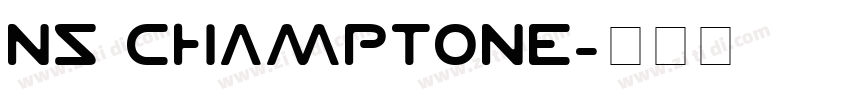 NS CHAMPTONE字体转换